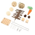 thumbnail image 1 of Rabbit Chew Toys Set,  Multifunctional Easy To Clean Teeth Grinding Hamster Chew Toys Set  for Garden for Balcony, 1 of 7