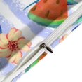 thumbnail image 4 of HAHDAXIA Watermelon Pattern Bedding Solid Comforter Set for All Seasons,3 Pieces(1 Comforter+2 Pillowcases),Soft Microfiber Bedding Set Queen(90"x90"), 4 of 7