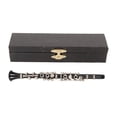 thumbnail image 2 of Modelo De Instrumento De Mini Clarinete, Modelo De Clarinete En Miniatura Negro Realista De Alta Simulación Con Caja De Almacenamiento Para Sala De Música, 2 of 7