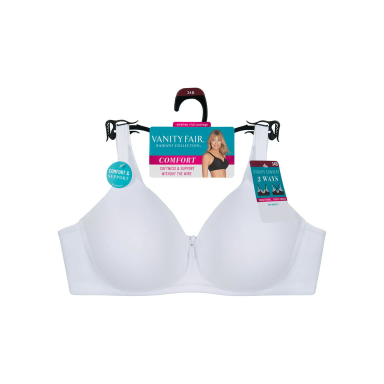 Vanity Fair Radiant Collection Women's Full Coverage Comfort Wirefree Bra,  Style 3472389 