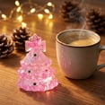 thumbnail image 3 of 3.54" Christmas Tree Squishy Toy Glittery Translucent Slow-Rising Ornament with Bow 7 Colors, 3 of 6