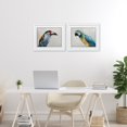 thumbnail image 2 of Stupell Industries Toucan And Parrot Portrait 2 Piece White Framed Print Under Glass Set design by Jacob Q, 13 x 16, 2 of 10