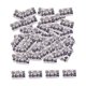 thumbnail image 3 of 100 piezas de anillos de cuentas para rastas, accesorios para el cabello, anillos para trenzas, clips para el cabello para mujeres Plata 10mmx15mm, 3 of 9