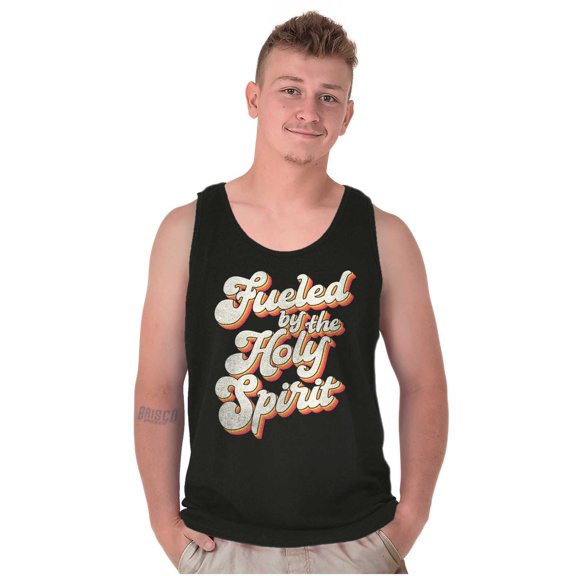 Christian Fueled by the Holy Spirit Tank Top T Shirts Men Women Brisco Brands S