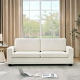 thumbnail image 7 of Garvee 83" Comfy Corduroy Couches, Modern Upholstered Sofa with Wide Armrests, Cloud Couch with Deep Seat Sofa,Sturdy Structure,Easy Assemble, Home Sofa for Living Room, Apartment,Beige, 7 of 7