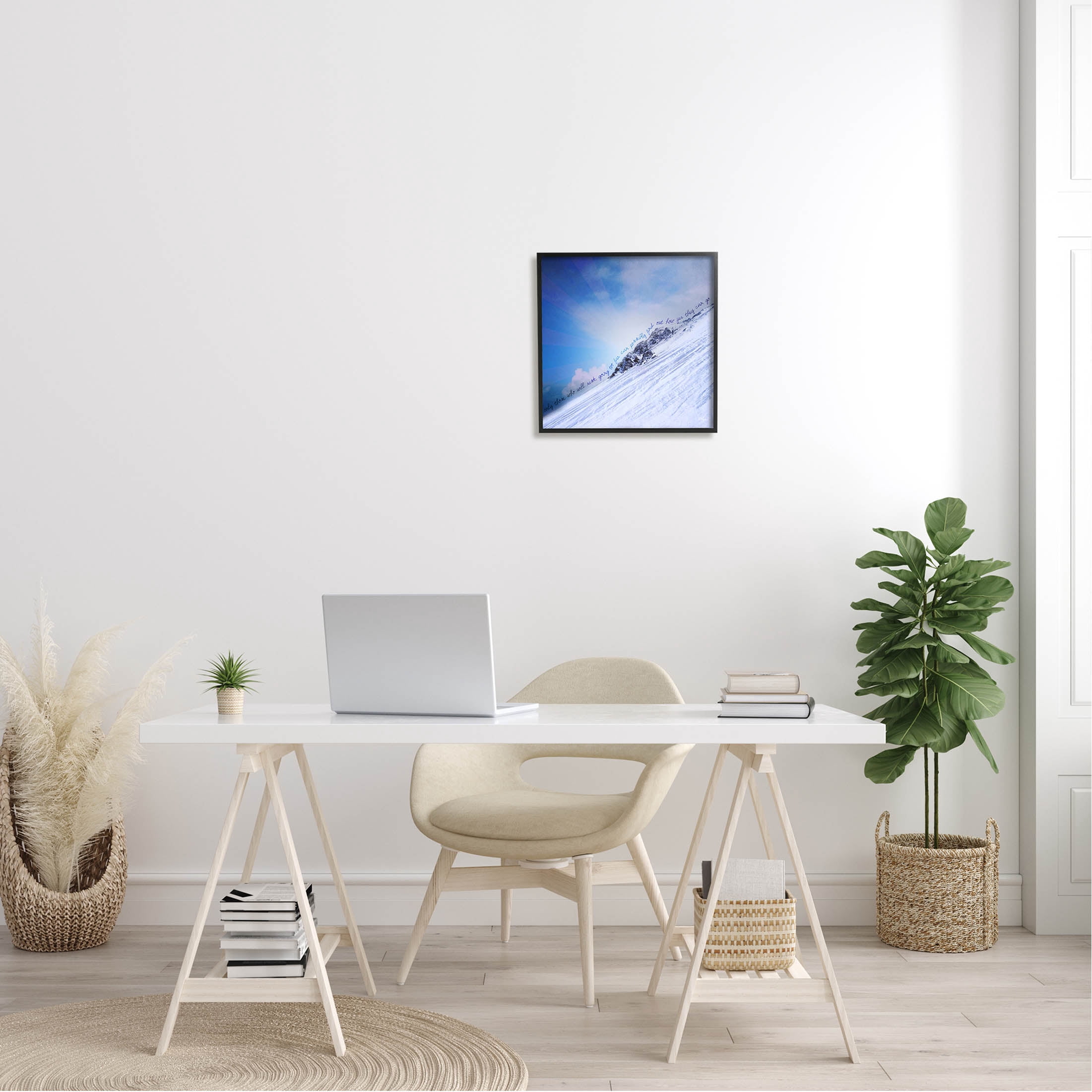 Stupell Industries How Far They Can Go Phrase Graphic Art Black Framed Art Print Wall Art, Design by K. Kaufman
