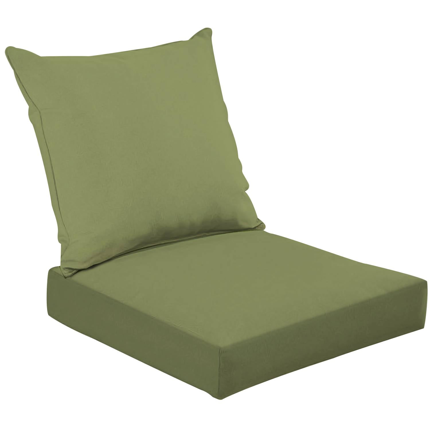 2Piece Deep Seating Cushion Set Plain Fern Pantone solid color It is