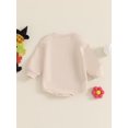 thumbnail image 3 of Bagilaanoe Baby Girl Boy Halloween Clothes Romper Sweatshirt for Newborn Long Sleeve Bodysuits Letter Pullover 3M 6M 12M 18M Infant Casual Tee Tops, 3 of 7
