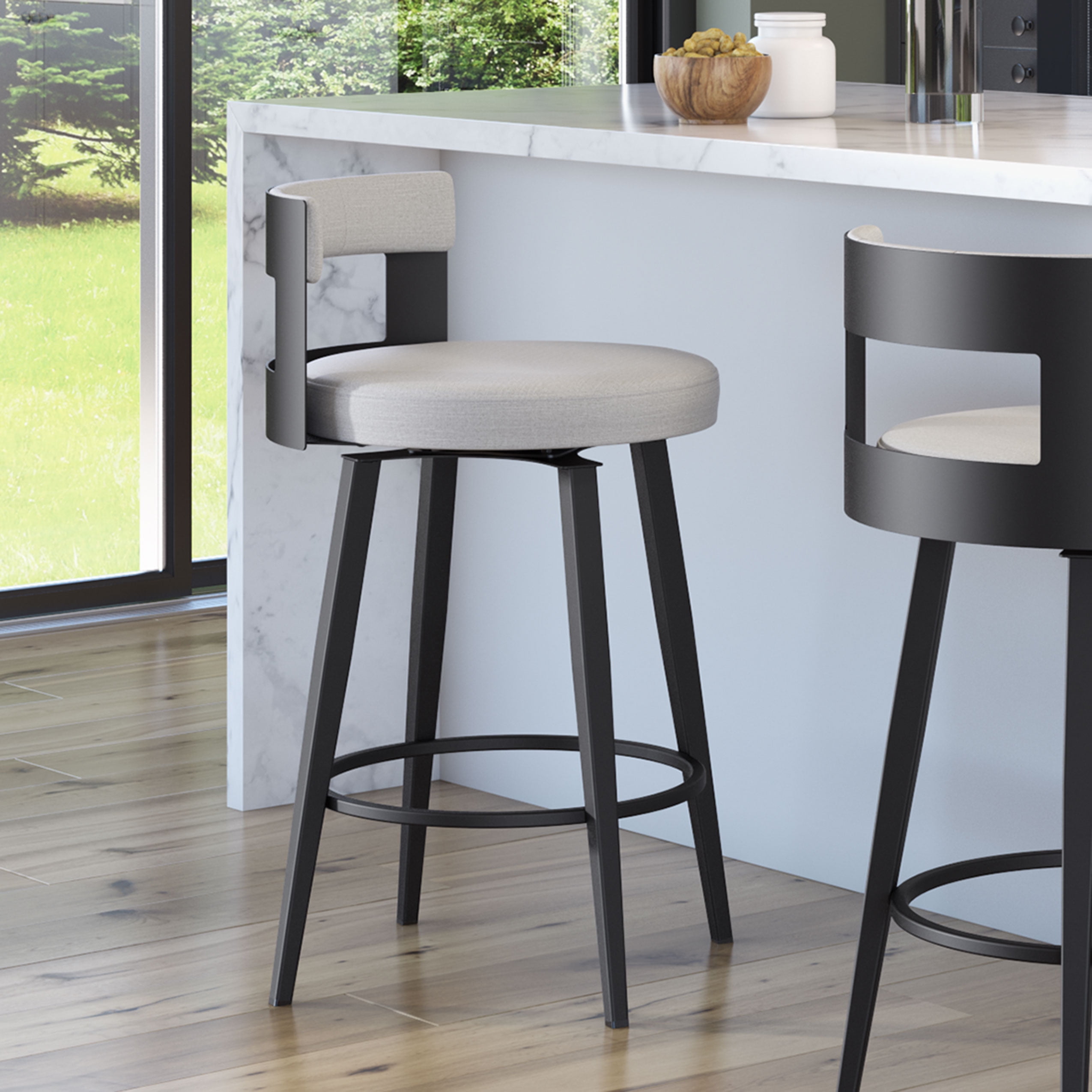 Amisco lars 25.5 low back counter stool sale