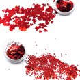 thumbnail image 4 of Brillantes decoraciones navideñas para uñas: 12 cajas de escamas de purpurina roja con formas variadas como estrellas, corazones y árboles, ideales para manicura creativa en casa o salón., 4 of 6