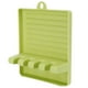 thumbnail image 4 of Estante multifuncional para tapas de ollas y espátulas de plástico para utensilios de cocina, color verde, 4 of 14