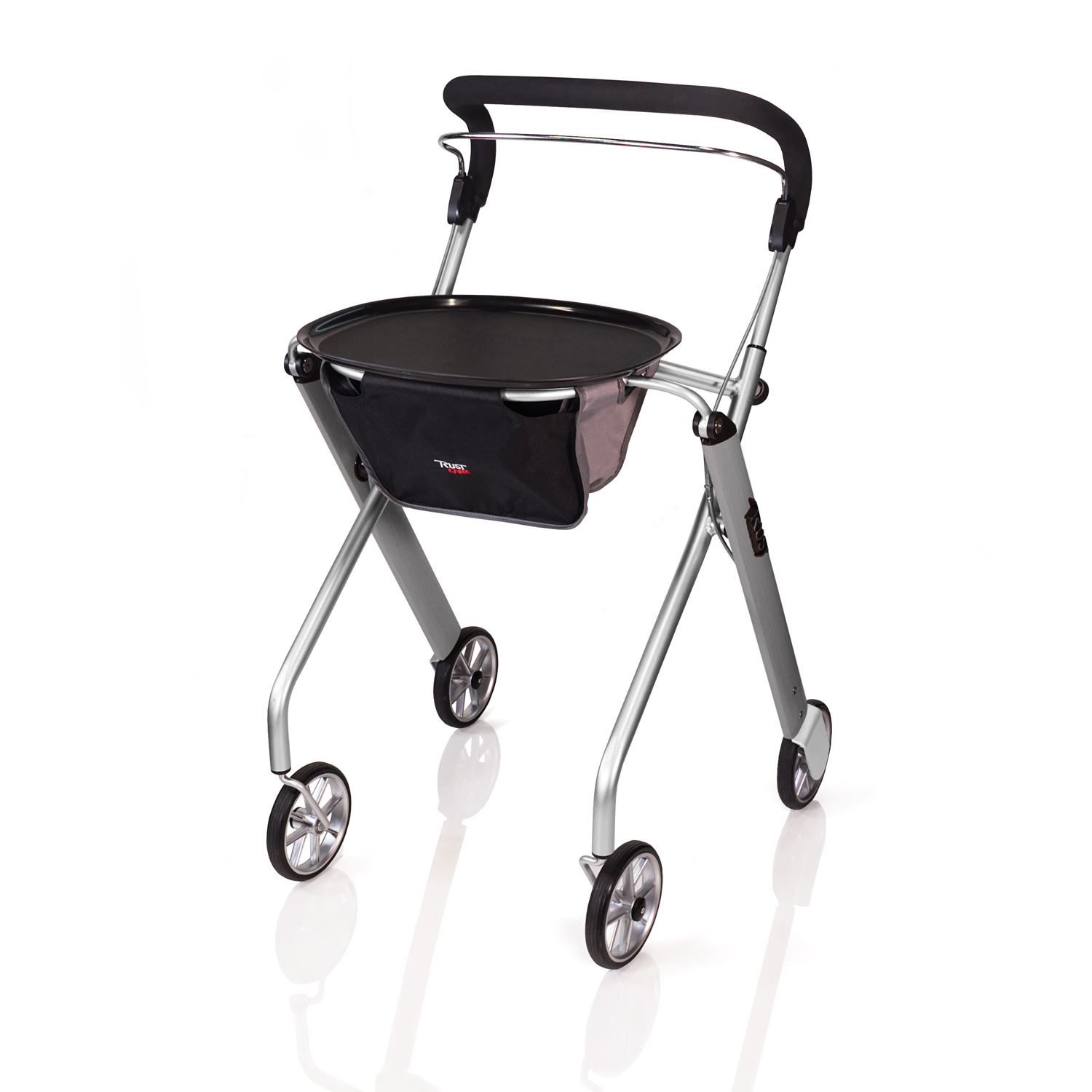 Stander Let’s Go Indoor Rollator, Lightweight Four Wheel Euro Style