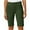 Green, variant on BLVB Bermuda Shorts for Women Knee Length High Waisted Summer Dressy Casual Pull on Long Chino Shorts with Pockets