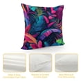 thumbnail image 4 of Acheng Short Plush Pillowcase 1 Piece - Palm Leaves with Lush Branches and Leaves, Tropical Jungle Palm Leaves with Charming Colors White, 4 of 5