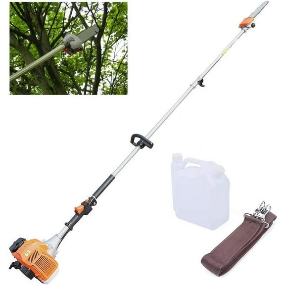 Miumaeov 43CC Air-Cooled Aluminum Alloy Pole Saw, Two-Stroke Gasoline Engine, Ideal for Sawing High-Altitude Branches, Small Trees, etc