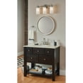 Iso. View Labels Moen Iso Brushed Nickel 3-Light Dual-Mount Bath Bathroom Vanity Fixture ...