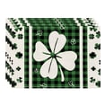 thumbnail image 7 of AUQ St Patrick'S Day Placemats Set of 6,Round Check Pattern Table Mats for Easy Cleaning,Decorative Kitchen and Coffee Bar Table Coverings, 7 of 7
