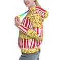 thumbnail image 2 of Sikiie Popcorn Women's Casual Hoodies Long Sleeve Lightweight Pullover Tops Loose Sweatshirt-Large, 2 of 7