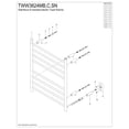 thumbnail image 6 of Kingston Brass TWW3624SN Wall Mount Hardwired/Plug-In Electric Towel Warmer in Brushed Nickel, 6 of 9