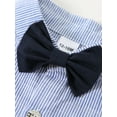 thumbnail image 6 of Toddler Boys Outfits Suits Baby Formal Party Clothes Striped Shirt Suspender Pants Tie 12 Months-5T, 6 of 11