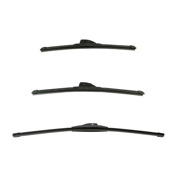 Geelife For 02-03 Subaru Impreza Tech & Tech Windshield Wiper Blade Front & Rear 3pc Set