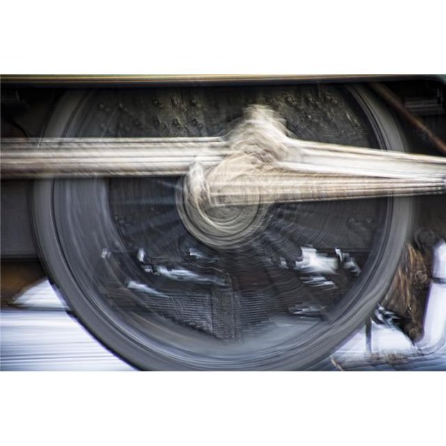 Posterazzi DPI1828385LARGE Affiche de Roue de Train Imprimé par John Short, 36 x 24 - Grand