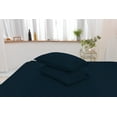 thumbnail image 2 of California King Size Bamboo Derived Rayon Bed Sheet Set - Softer than Cotton Sheets King Size - Wrinkle Free - 16" Deep Pockets - 4 Piece - 1 Fitted Sheet, 1 Flat, 2 Pillowcases Cal King Cobalt Blue, 2 of 5