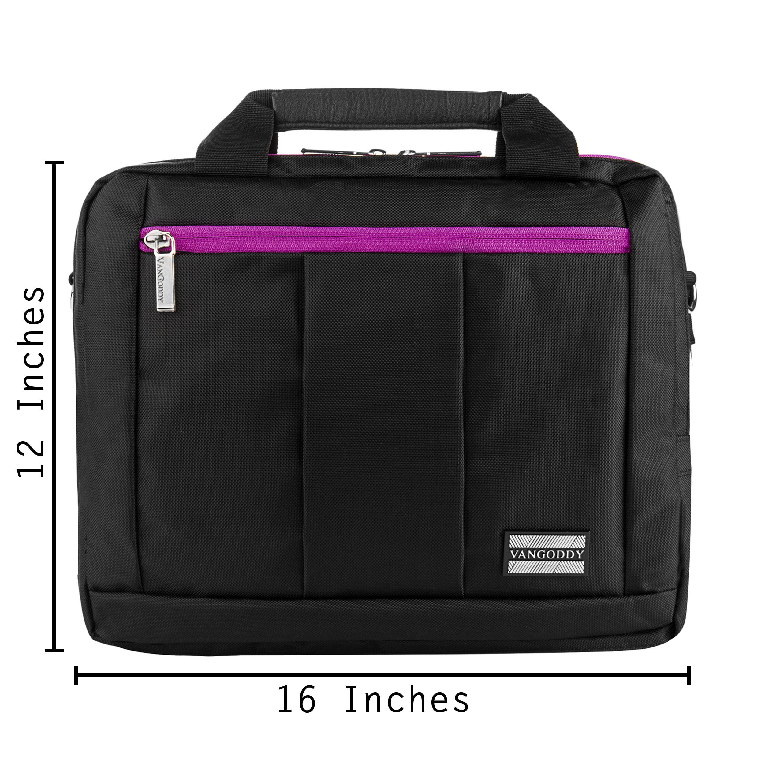 Convertible Water ResIstant Messenger Bag an Backpack with Multiple Compartments for Lenovo Thinkpad / Ideapad / Yoga / Legion Series Laptops (13 inches - 14 inches) (Purple)