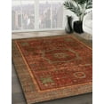 thumbnail image 3 of Ahgly Company Machine Washable Indoor Rectangle Abstract Light Brown Area Rugs, 7' x 10', 3 of 7