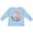 AE-Light Blue, variant on Inktastic Baseball Princess- Tiara Girls Long Sleeve Toddler T-Shirt