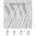 thumbnail image 5 of Gray Spring Floral Wrap Around Bed Skirts for King Bed 18" Drop, Bed Skirt with Adjustable Elastic Belt Dust Ruffle Bed Valance for Bedroom Hotel Luxury Summer Botanical Watercolor Bed Frame Cover, 5 of 7