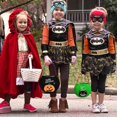 thumbnail image 5 of 4Pcs Trick or Treat Candy Goodies Gift Handbag, Halloween Candy Bags, Halloween Pumpkin Baskets, Reusable Pumpkin Bags for Kids Costume Party, 5 of 5