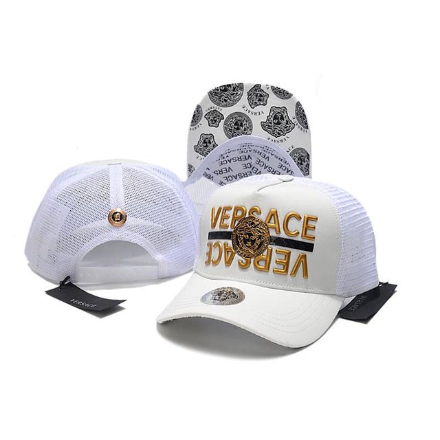 Versace 2022 Nuevos Sombreros Camioneros Hombres Mujeres Verano Outddor Gorra De Red Ajustable