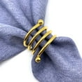 thumbnail image 3 of Primegos Classic Napkin Rings Smooth Burr-Free Plating Alloy Spring Bead Napkin Holder Gold Silver Napkin Buckles for Table Decorations, 3 of 8