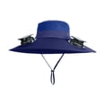 thumbnail image 7 of Kcolen Mens Sun Hats With Uv Protection Solar Powered Hat with Integrated Fan for Outdoor Activities Wide Brim Sun Breathable Unisex Design, 7 of 7