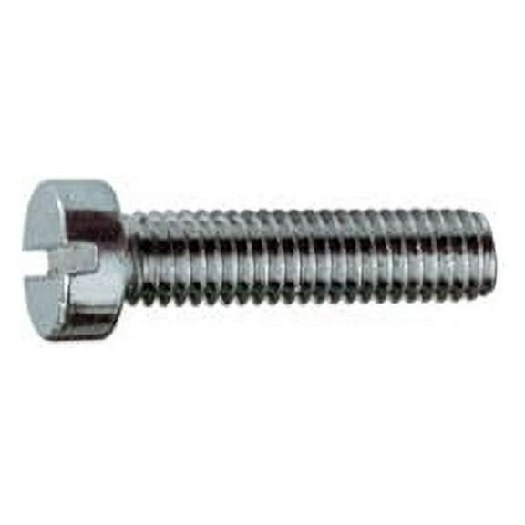 M8-1.25 x 80mm Machine Screws / Slotted / Cheese Head / 18-8 Stainless Steel (Quantity: 50 pcs)