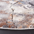 thumbnail image 3 of SAFAVIEH Cyrus Darian Abstract Shag Area Rug, Gray/Ivory, 6'7" x 6'7" Round, 3 of 11