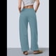 thumbnail image 5 of Pantalones Deportivos para Mujer con Cintura Elástica, Pierna y Cordón Ajustable, Estilo Palazzo Informal con Bolsillos. Azul L, 5 of 6