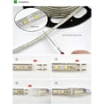 thumbnail image 4 of Tira de LED, tira de LED, tira de LED brillante 220v, tira de LED impermeable 5050 IP65, blanco frío (2m), 4 of 5