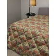 thumbnail image 2 of Flower Down Alternative Comforter, Eloquent Grace of the Blossoms and Leaves Paisley Pattern Colorful Illustration, Microfiber Quilt for All Season, 5 Sizes, Multicolor, by Ambesonne, 2 of 3