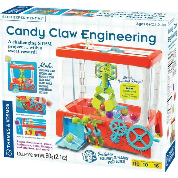 Thames & Kosmos 550103 Candy Claw Machine - Arcade Game Maker Lab