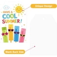 thumbnail image 2 of Have A Cool Summer Gift Tags 50Pcs End of School Year Teacher Apperciation Tag with String Personalized Hello Happy Hanging Paper for Present Wrapping Treat Bag Party Favor, 2 of 4