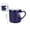 Blue, variant on Valentine's Day Coffee Mug - Cute Ceramic Cup Love Gift with Heart Shaped Handle, Mug for Couples, Her, Boyfriend, Girlfriend