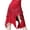 Red, variant on Women Irregular Tassel Latin Skirt Elastic Waist Slit Dancewear