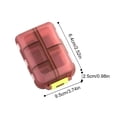 thumbnail image 4 of Pack of 1 Tablet Box, 7 Days 10 Compartments, with Labels and Portable Mini Medicine Cutter, Travel Pill Box, Mini Pill Box, 4 of 8