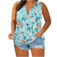 thumbnail image 1 of Blusa de chaleco sin mangas con cuello en V y estampado de tallas grandes suelta informal con estilo para mujer OAVQHLG3B Store lin121212, 1 of 5