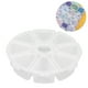 thumbnail image 1 of Contenedor de almacenamiento de cuentas portátil duradero multiusos ordenado redondo 8 rejillas caja de plástico para manualidades DIY artículos inteligentes para ANGGREK Otros, 1 of 8