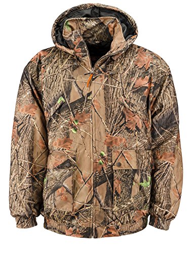 Trail Crest Men's Insulated & Waterproof Camo Hunters Tanker Jacket, 2X, Forest by Trail Crest