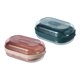thumbnail image 4 of Soap Box Holder Kitchen Use Rectangular Blue 5.70X3.54X2.16in Support Hygienic Storage 2Pcs, 4 of 4