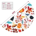 thumbnail image 5 of Kll 48" Christmas Tree Skirt Autumn Pumpkins Fall Leaves Xmas Tree Skirts Mat For New Year Xmas Holiday Party Indoor Outdoor Home Decoration, 5 of 9